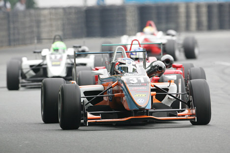 Johan Jokinen i Formel 3 på Norisring.